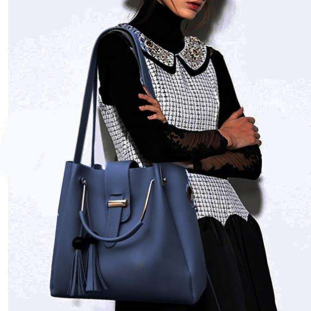 3 pcs Women's Beautiful PU Leather Shoulder Bag