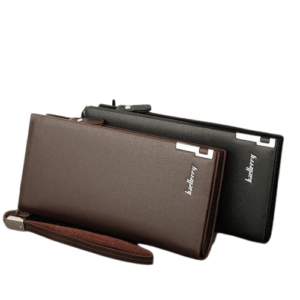 Men Leather Bifold Log Wallet