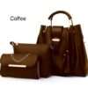 Women’s PU Leather Shoulder Bag 3 Piece Set