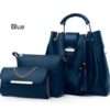 Women’s PU Leather Shoulder Bag 3 Piece Set