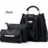 Women’s PU Leather Shoulder Bag 3 Piece Set