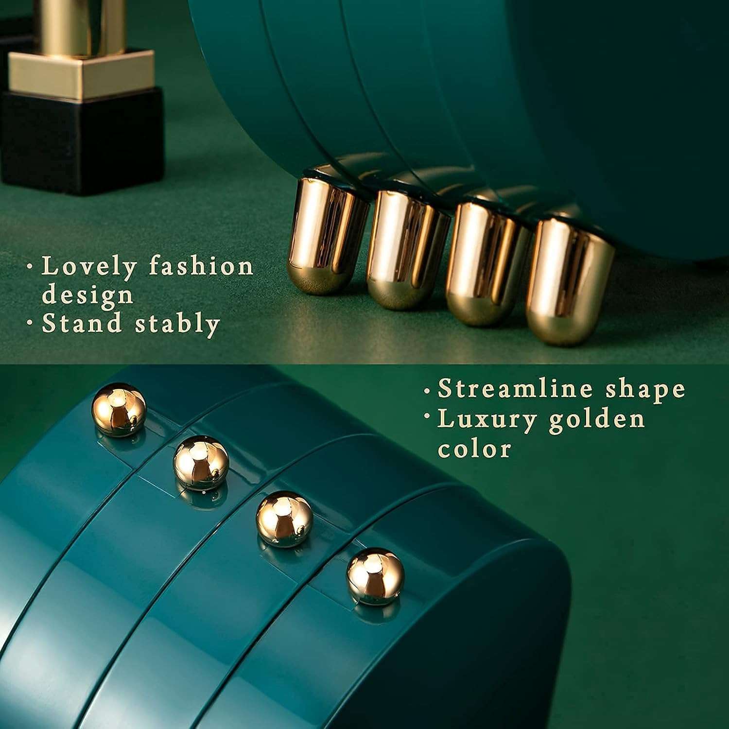 Foldable Jewelry Box Organizer with Mirror 