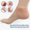Pair of Anti-Crack Silicone Heel Protectors for Pain Relief