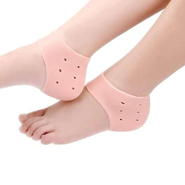 Pair of Anti-Crack Silicone Heel Protectors for Pain Relief