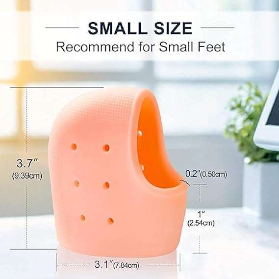 Pair of Anti-Crack Silicone Heel Protectors for Pain Relief