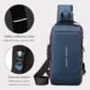 Waterproof Anti-Theft USB Charging Crossbody Chest Bag