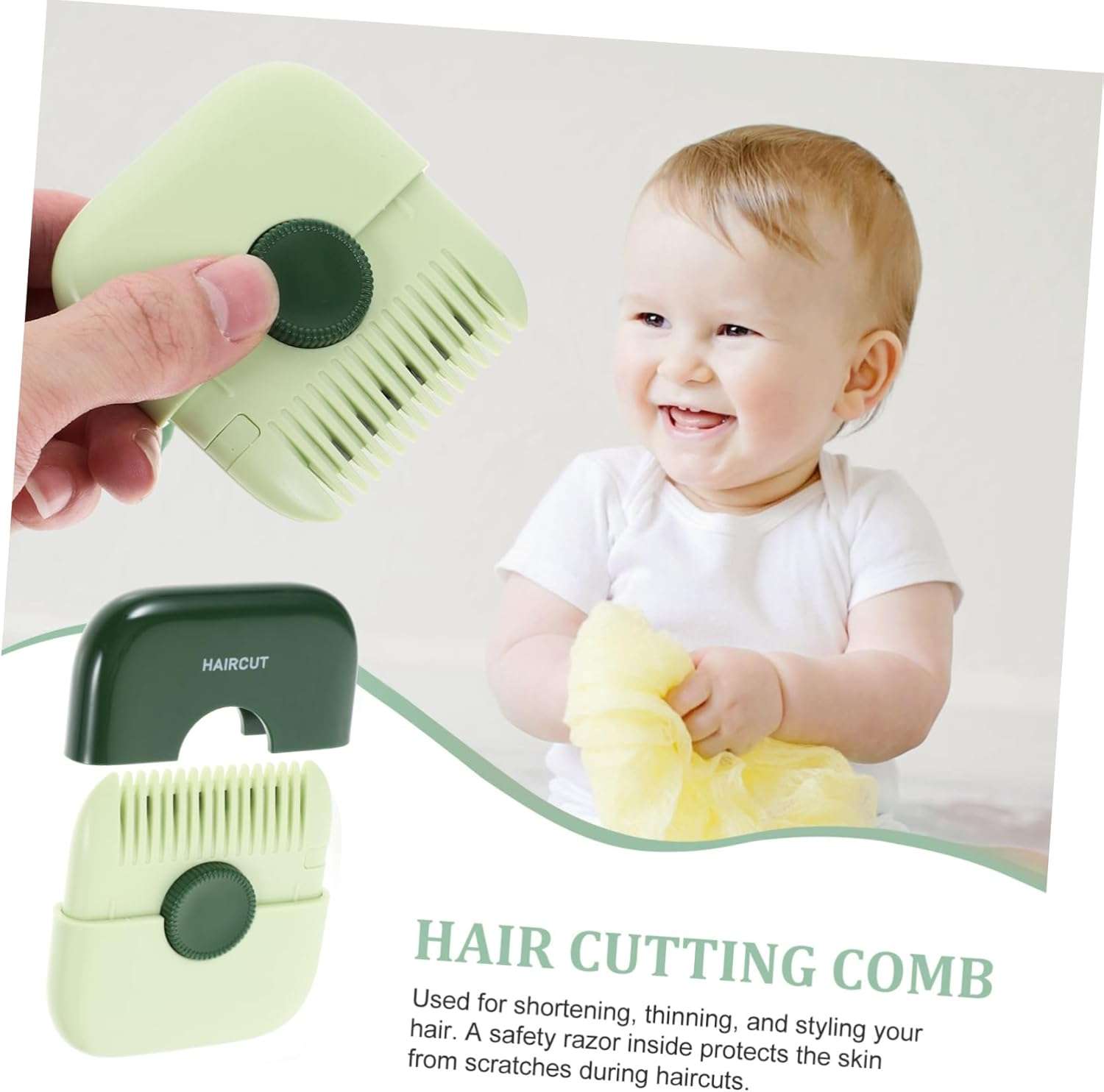 2-in-1 Hair Fork Cutter & Comb - Split Ends & Beard Trimmer 