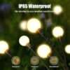 10 LED Solar Firefly Garden Lights