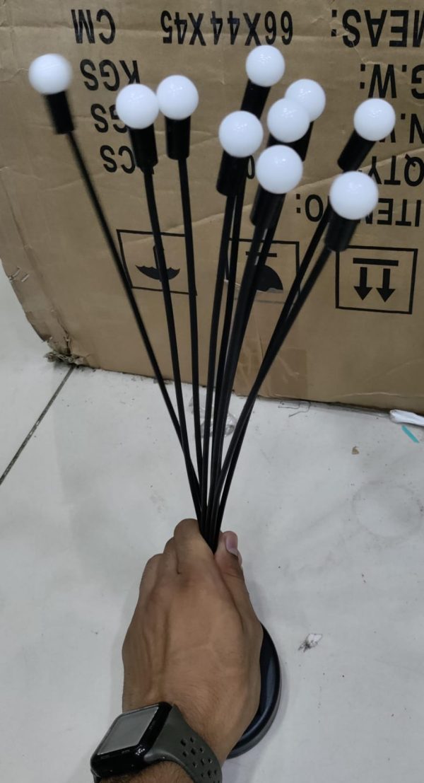 10 LED Solar Firefly Garden Lights 