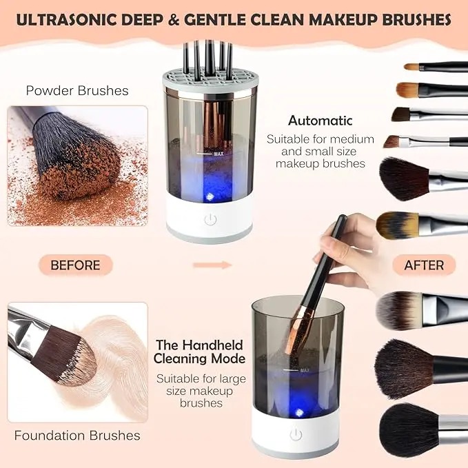 3-in-1 Electric Makeup Brush Cleaner 