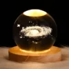 3D Galaxy Crystal Ball Night Light