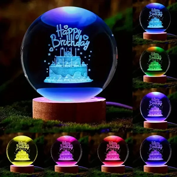 RGB Crystal Ball Night Light 