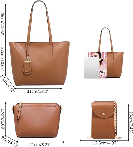 Synthetic Liza Leather 4 pcs Tote Bag Set 