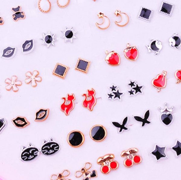 36 Pairs Of Random Beautiful Studs