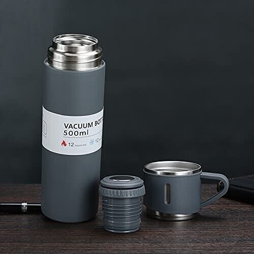 500ml Stainless Steel Vacuum Flask Gift Set 