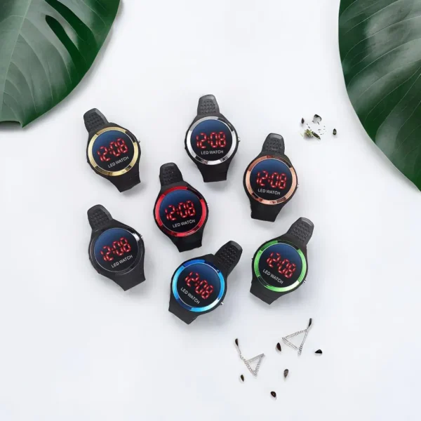 Smart LED Round Watch Ring with Colorful Display