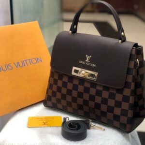 Louis Vuitton Bag with Metal Lock Closure