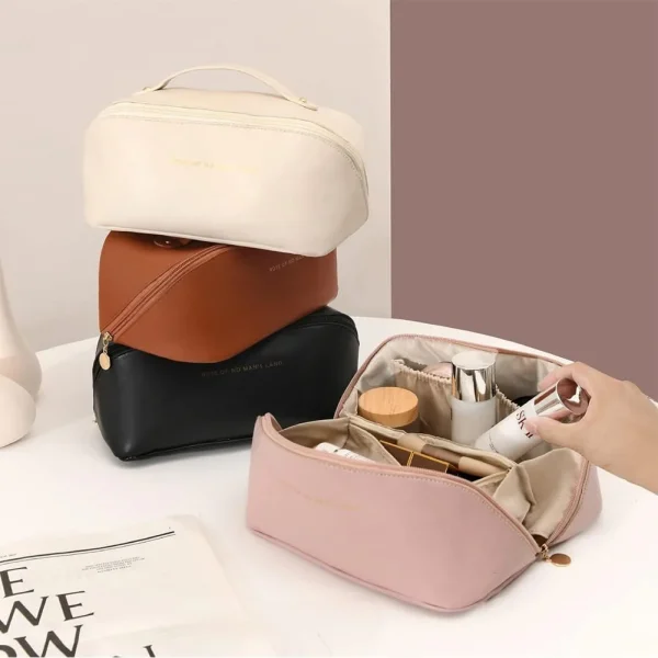 PU Leather Makeup Organizer Bag 
