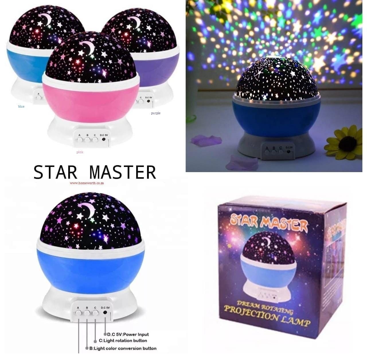 360° Star Master Projection Lamp