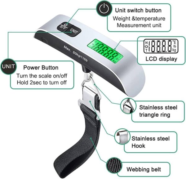 Portable Digital Luggage Scale 50kg (3)