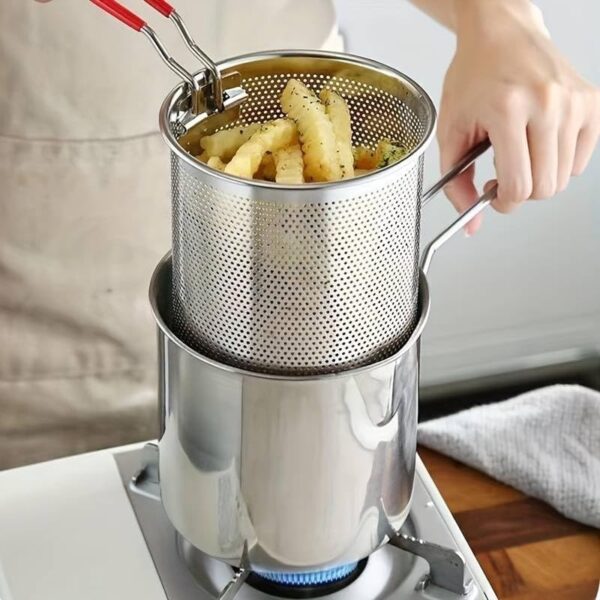 Stainless Steel Deep Fryer Pot 1200ml (1)